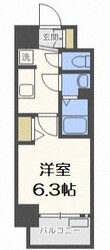 ララプレイス難波メティスの物件間取画像